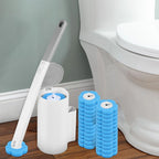 18/36Pcs Disposable Toilet Brush Wall Mounted Toilet Brush with Replacement Head Cleaning Set Home Bathroom WC Accessories