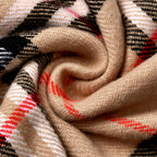1PCPlaid Scarf Tassel Design Classic Checked Pattern Soft Warm Winter Fashion Accessory For Women Elegant Large Scarf Shawl Wrap
