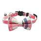 Pet Breakaway Cat Collar Bow Tie & Bell – Christmas Plaid