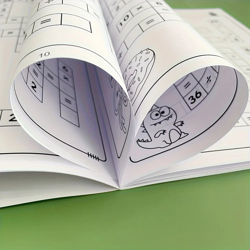 Children's Math Exercise Books, Addition and Subtraction Practice Books, Early Education Learning Workbooks, Math Improvement Tools, Children's Math Crossword Toys, Educational Books, Christmas, Birthday, Halloween Gifts