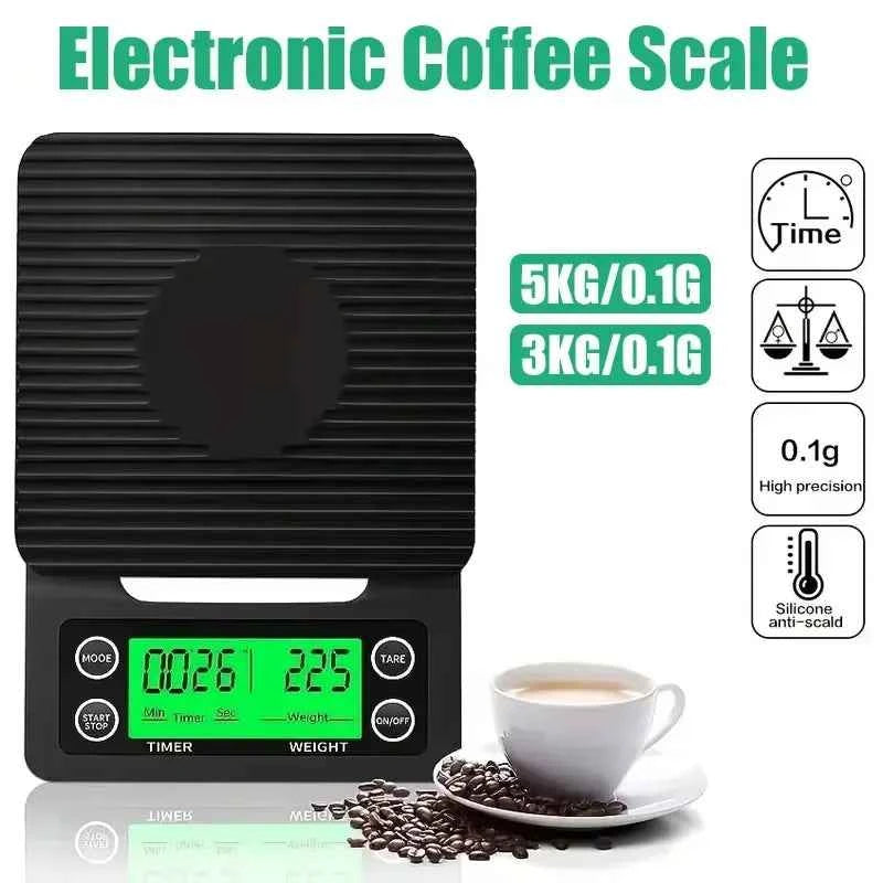 High Precision Coffee Scale with Timer Digital Kitchen Food Scale