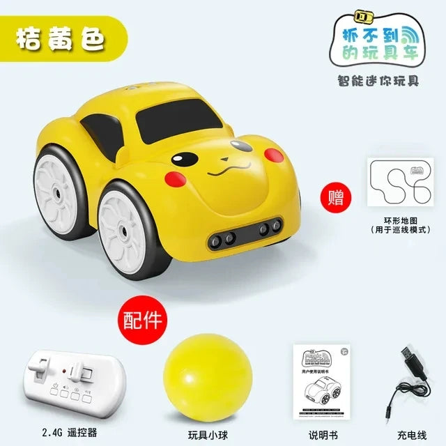 RC Intelligent Sensor Remote Control Cartoon Mini Car Remote Control Electric Car Smart Music Lighting Children Toys Gift