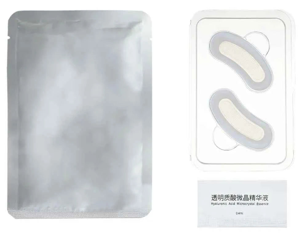 Hyaluronic Acid Microneedle Eye Patches Mask For Anti Aging Dark Circles Moisturizing Under Eye Gel Pads Skin Care