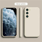 luxury Liquid Silicone Case for Samsung S25 S24 Galaxy S20 S21 S22 S23 FE Plus Note10 20 A52 A31 A41 A71 A51 A72 A70 A50 Coque