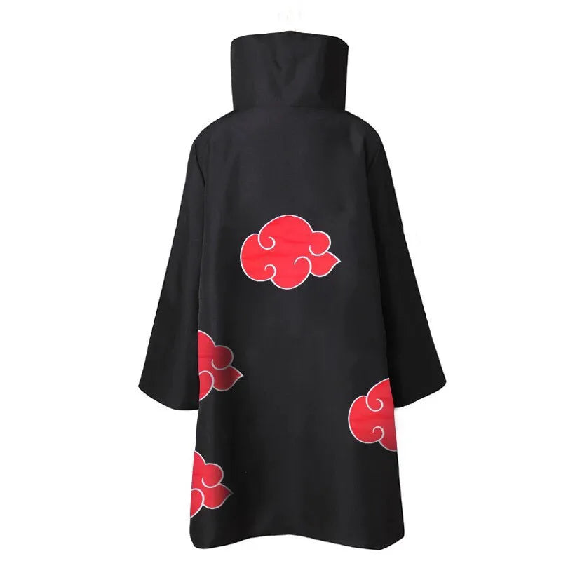 Akatsuki Anime Cosplay Costume Red Cloud Robe Set