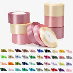 Satin Ribbon 25yards 6mm - 50mm Sash Gift Wrap Bow Handmade DIY Craft Halloween Christmas Wedding Birthday Party Decoration