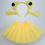 Animals  Children  Headband Tutu Skirt Tail Bow Kids  Girl Party Props Elephant Tiger Fox     Halloween Costume Cosplay