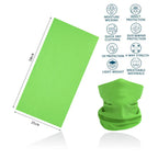 Breathabale Neck Gaiters for Men Women Dustproof Quickdry Solid Color HeadScarf for Hiking Cycling Fishing Face Shield Bandana
