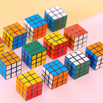 10-50Pcs Mini 3cm Magic Cube Children Educational Toys Kindergarten Prize Kids Birthday Party Favors Goodie Fillers Gift