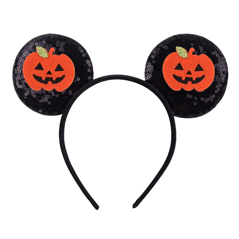 2026 Latest Fashion Ear Headband Sequin Bows For Girl Adult Kids Halloween Party Cosplay Hair Accessories Princess Hairband