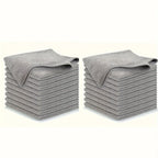 5/10/20PCS Kitchen Towels – Ultra-Fine Fiber Cleaning Cloth Set, Absorbent, Soft, and Stain-Removing Light Gray Towels
