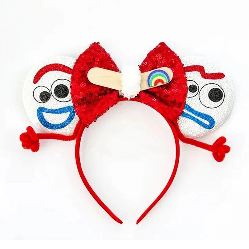 2026 Latest Fashion Ear Headband Sequin Bows For Girl Adult Kids Halloween Party Cosplay Hair Accessories Princess Hairband