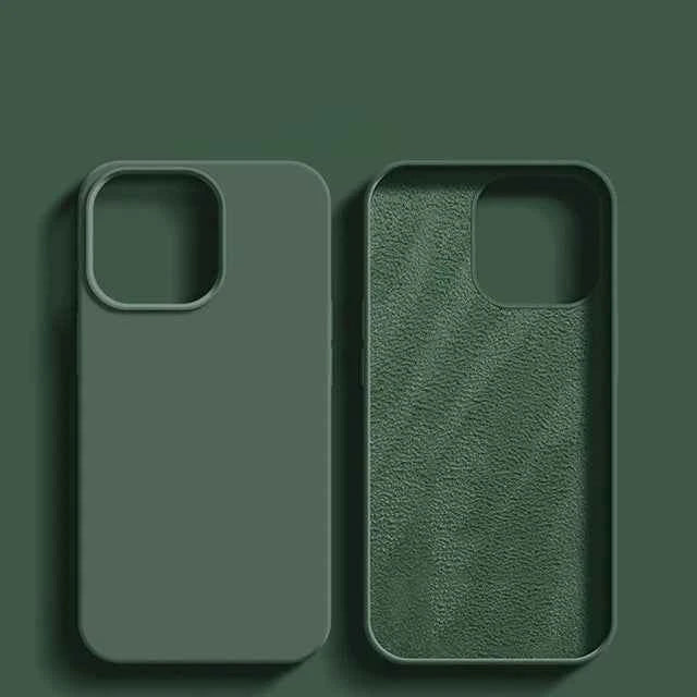 Luxury Shockproof Case For Apple iPhone 11 12 13 14 15 16 17 Pro Max 17 Air Plus Liquid Silicone Cases Cover Phone Accessories
