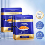 5/10pcs SADOER Caviar Hyaluronic Acid Moisturizing Facial Masks Brightening Firming Hydrating Face Mask Skin Care Products