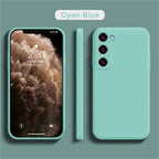 luxury Liquid Silicone Case for Samsung S25 S24 Galaxy S20 S21 S22 S23 FE Plus Note10 20 A52 A31 A41 A71 A51 A72 A70 A50 Coque