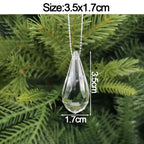 5pcs Christmas Home Decorations Crystal Acrylic Ornaments Snowflake Elk Xmas Tree Hanging Pendants Navidad 2026 New Year Gift