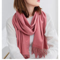 Solidlove 100% Wool Winter Scarf for Women – Luxury Cashmere-Feel Shawl, Poncho & Wrap | Warm Fashion Scarf for Ladies