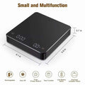 1PC LED Screen Digital Kitchen Scale with Timer USB Powered Espresso Coffee Maker 3KG Max 0.1g Precision Measurement in Oz/g/ml