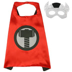 Super Hero Masquerade Mask Cape Cloak Anime Spider Man Batman Cloak Action Captain America Figure Toys Cosplay Child Party Gifts