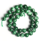 Natural Stone Beads Lapis Lazuli Round Loose Stone Beads For Jewelry Making DIY Bracelet Earrings Accessories 15'' 4/6/8/10/12mm