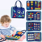 Toddler Montessori Busy Board Activities Education Toys Basic Dress Motor Skills Baby Travel Learning Toys For Christmas Gift