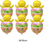 1pc,Large Easter Standing Balloon for Happy Easter Day Party Decorations 150cm Bunny Easter Egg Balloons Kids Party Favors