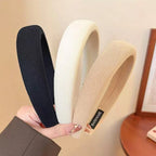 1/2/3/5pcs Wild Solid Color Sponge Headband for Women Fashion Girl Wash Face Wide Edge Simple Hair Band