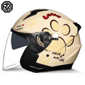 2025 Latest High Quality Motorcycle Helmet Half Covering Dual Lens Cascos para Motos Male Female Couple Capacetes de Moto