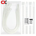 Heavy-Duty Ultra-Long Nylon Cable Ties - Self-Locking Large-Sized (50-90cm), Durable Plastic Cable Organizer, Suitable