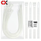 Heavy-Duty Ultra-Long Nylon Cable Ties - Self-Locking Large-Sized (50-90cm), Durable Plastic Cable Organizer, Suitable