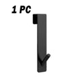 Bathroom Shower Door Back Hook Stainless Steel Over Glass Door Shower Towel Rack S-Shape Bathroom Bathrobe Hanger Holder Hooks