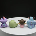 Monsters Inc Mini Figures 4PCS – Cartoon Character Collectible Toy Set
