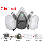 6200 Gas Mask Half-face Dust Shield 5N11 Particle Filters Safety Respirator Mask Industrial Labor Paint Spray