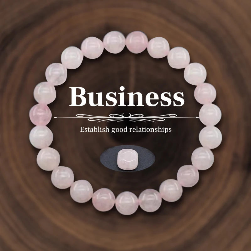 8mm Natural Stone Beaded Bracelet for Women Men Amethysts Crystal Quartzs Agate Tiger Eye Elastic Bangles Good Luck Jewelry
