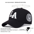 Unisex LA Embroidery Snapback Baseball Cap for Casual Outdoor Style