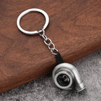 Mini Turbocharged Keyrings Car Style Gearbox Pendant Old Button Keychain Gear Shift Metal Car Modification Gear Shift Keychain