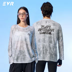 EVR Cycling Jersey Summer Casual Cycling Tops For Men and Women Long-sleeved T-shirt Quick-drying Road Bicycle Loose Cycling Top