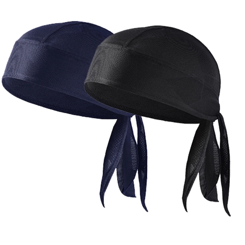 Summer Breathable Running Caps Pirate Hat Outdoor Sport Sun Protection Headscarf Cycling Helmet Liner Quick Dry Beanies Bandana