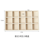 Plush Jewelry Storage Tray, Detachable Tray, Earrings, Earrings, Rings, Necklaces, Storage Tray, Drawer, Partition Tray