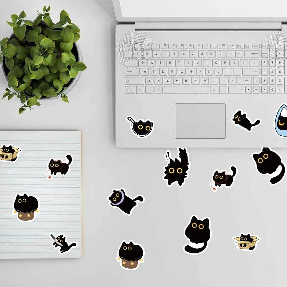 500Pcc/roll Cute Cat Stickers Creative DIY Graffiti Stickers Envelope Sealing Stickers Stationery Children Reward Decor Stickers