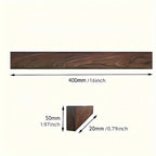 1pc, 16inch Walnut Magnetic Knife Holder For Wall, Magnetic Knife Strip, Powerful Wooden Magnet Knife Rack For Kitchen Knives
