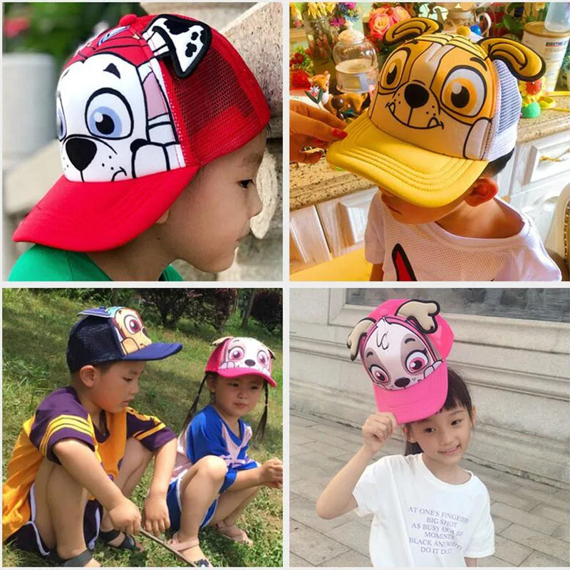 Genuine Paw Patrol Cartoon Child Baseball Cap Hip Hop Mesh Sun Protection Sun Hat Boys Girls Caps Snap back Hats Sports Hat