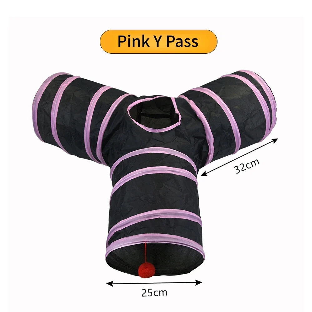 Cat Tunnel Pet Supplies Cat S T Pass Play Tunnel Foldable Cat Tunnel Cat Toy Breathable Drill Barrel for Indoor loud paper