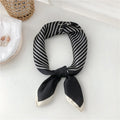 Women Korean version of simple stripes brocade forging 70cm small square scarf scarf headscarf