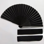Black vintage hand fan Folding fan Dance wedding parties favor Chinese dance ball folding fans