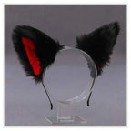 Lolita Animal Cat Fox Ear Hair Hoops Cosplay Girls Halloween Anime Headbands Headwear Hair Accessories