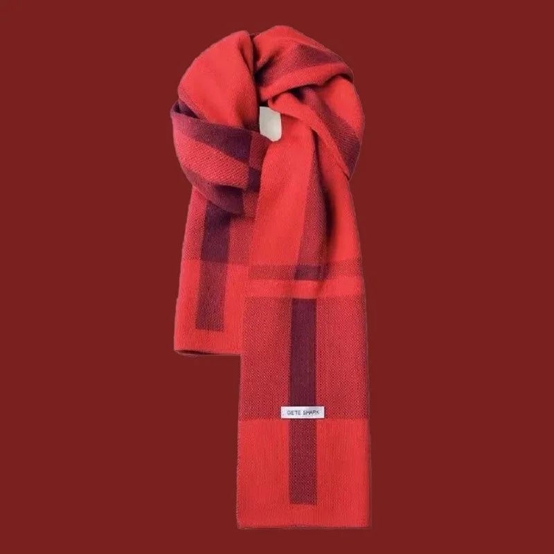Winter Men Scarf Keep Warm Scarf Casual Fashion Brand Designers Knit Neckerchief Patchwork Copy Cashmere Scarf Shawl Wrap AC2228