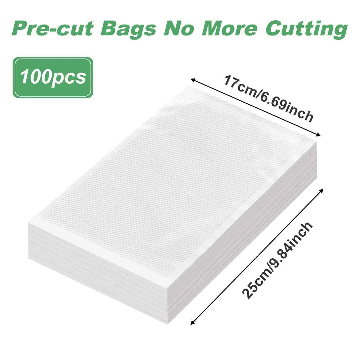 100pcs/lot Kitchen Vacuum Bags for Food Vacuum Sealer Packing Machine Food Storage Bag BPA-Free Kitchen Accessories