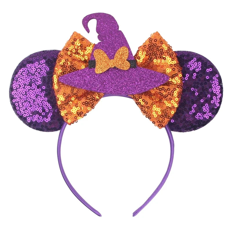 Nieuwste Mickey Mouse Oren Hoofdband Kid Adult Festival Party Pailletten Strik Haarband Vrouwen Baby Girl Party Haar Accessories