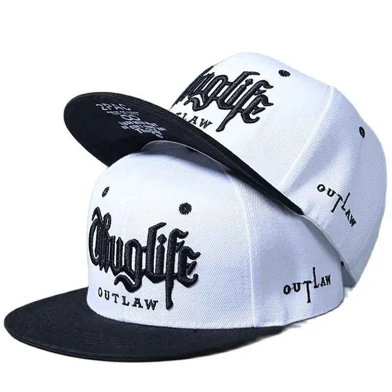 Thug Life Embroidery Snapback Baseball Cap for Streetwear Style